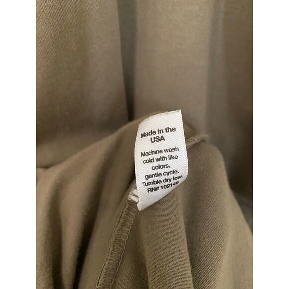 Michael Stars Racerback Midi Dress Medium Olive Green Jersey Tank Dress Neutral - Picture 9 of 10